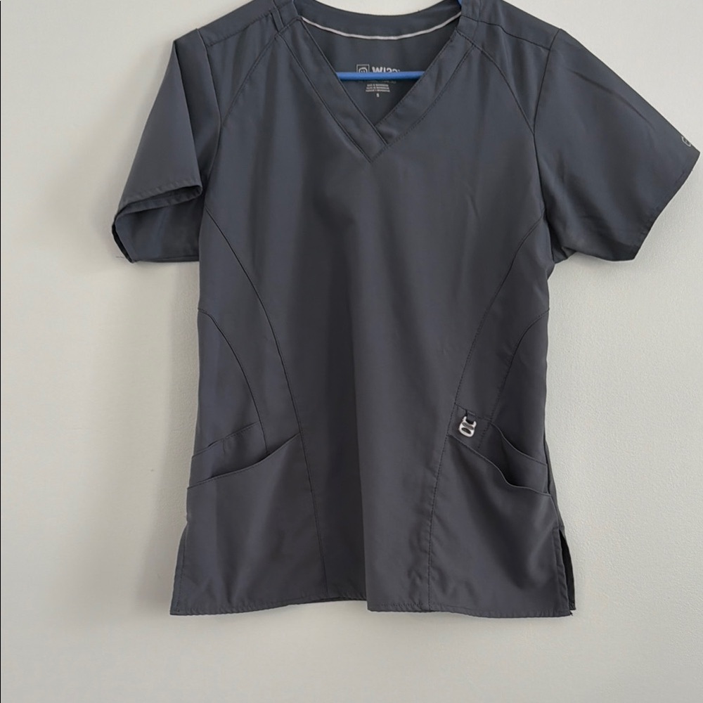 WonderWink Women's Gray V-Neck Scrub Top
